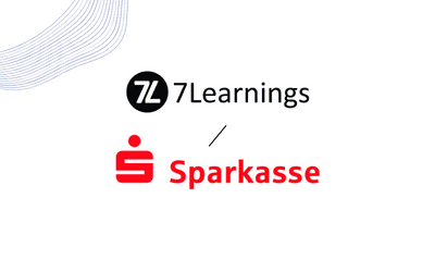 7Learnings and Sparkasse brand logos.