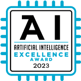 Artificial Intelligence Excellence Award 2023 logo.