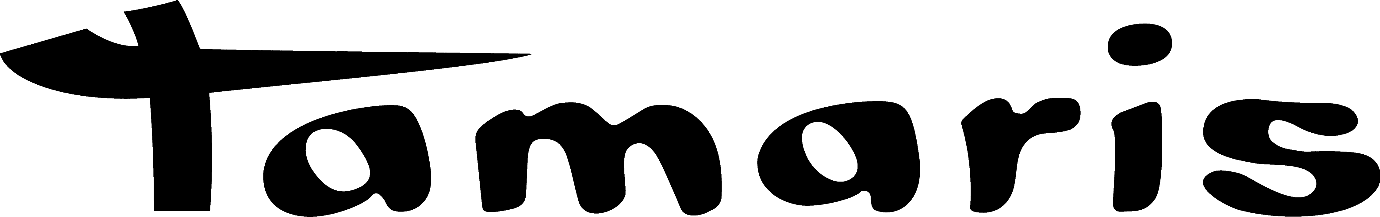 Tamaris brand logo in stylized black lettering