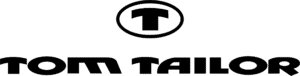 Black Tom Tailor logo with 'T' icon and text.