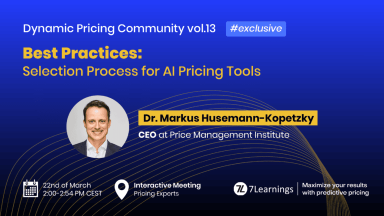 Webinar on AI pricing tools selection with Dr. Markus Husemann-Kopetzky