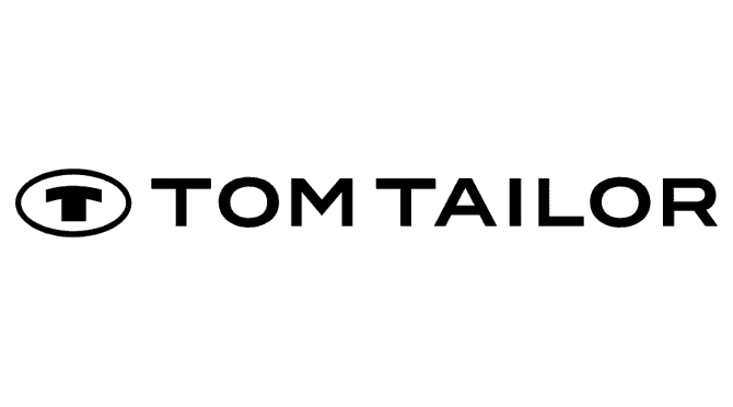 Tom Tailor logo with a circular T emblem.