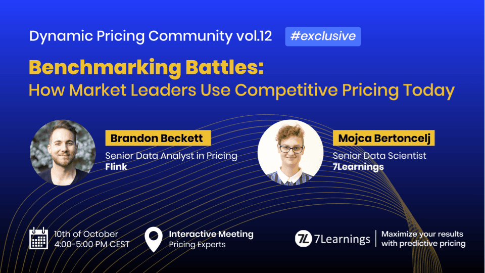 Dynamic Pricing Community webinar on competitive pricing featuring market experts.