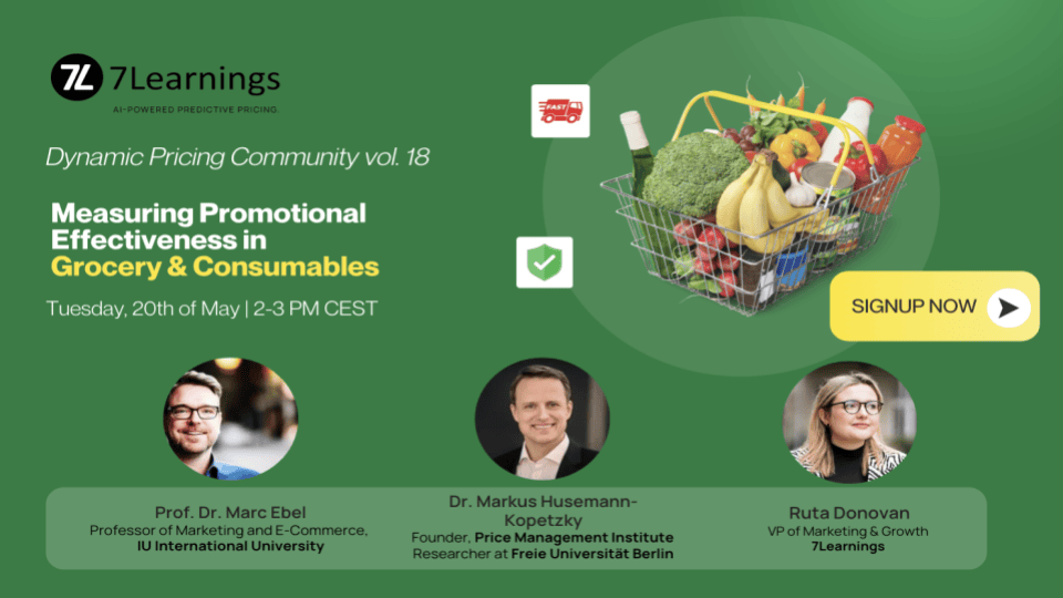 Webinar on measuring promotional effectiveness in grocery and consumables.