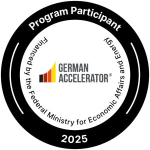 German Accelerator Program Participant 2025 badge.
