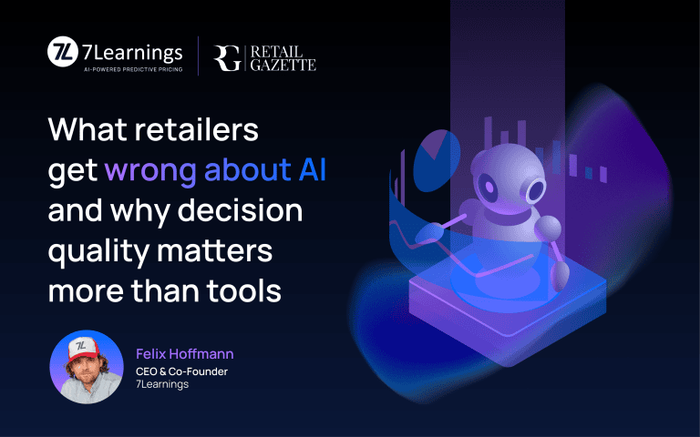Retail AI article header with Felix Hoffmann, 7Learnings CEO.