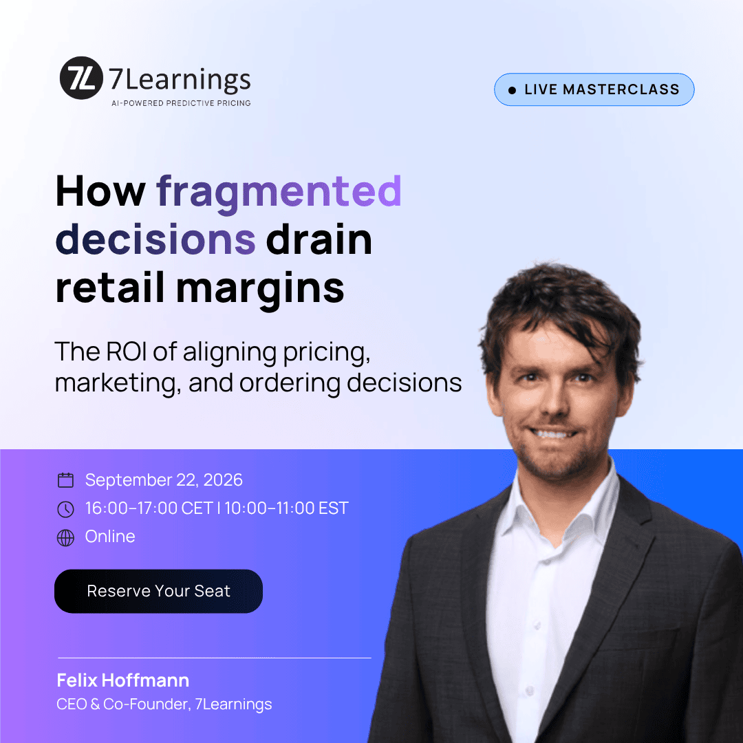 Live masterclass poster: How fragmented decisions drain retail margins.