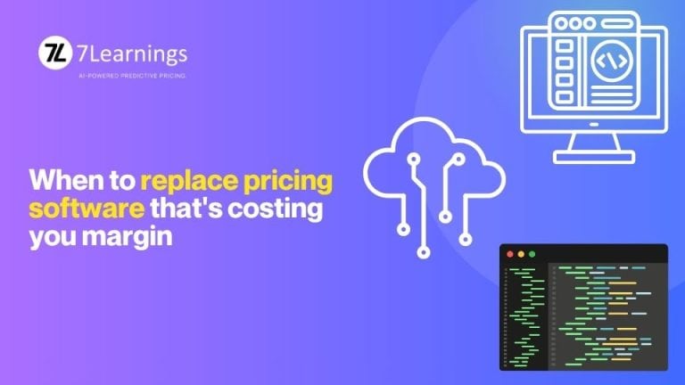 Feature image for blog post on "When to replace pricing software"